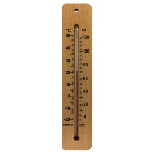 Wooden Wall Thermometer, 215 mm